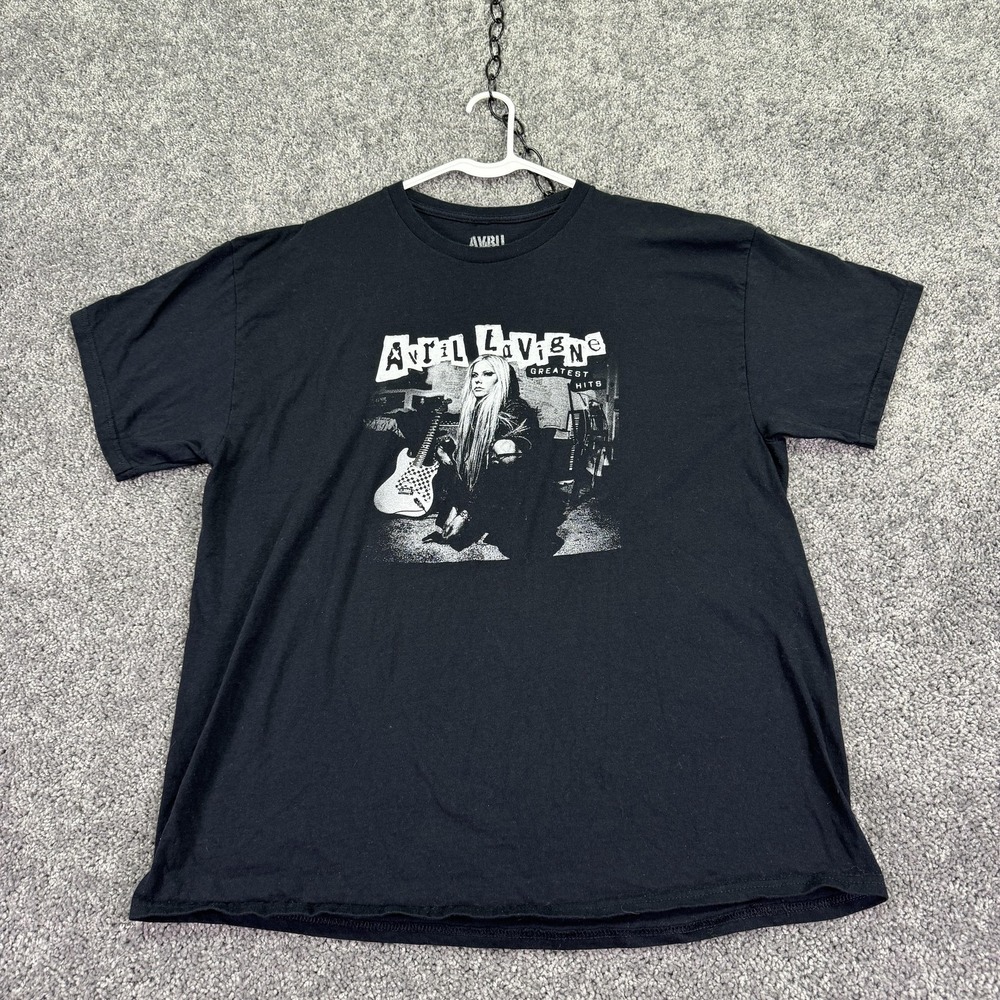 Avril Lavigne Shirt Mens XL Black Greatest Hits Tour 2024 Band Graphic Tee
